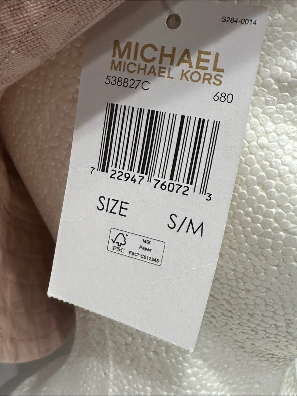 MICHAEL KORS Women’s Size S/M Bucket Hat PINK Signature MK Logo